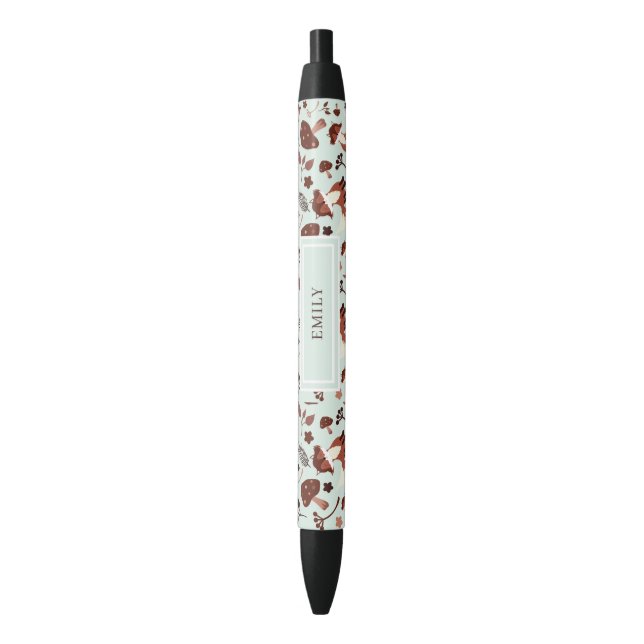 Stylo d'encre noir Fox Whimsical (devant Vertical)