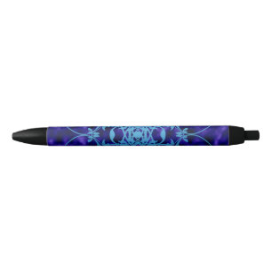 Stylo d'encre noir Porte bleue