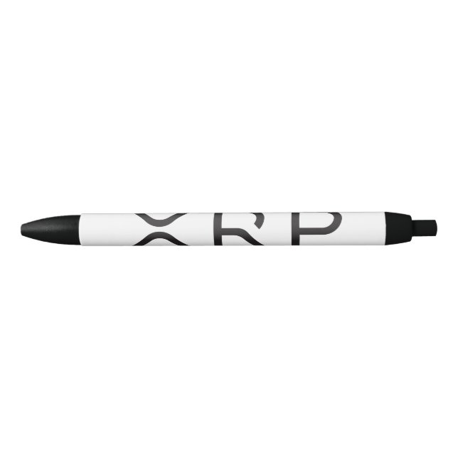 Stylo d'encre noir XRP pour logo complet (Devant)