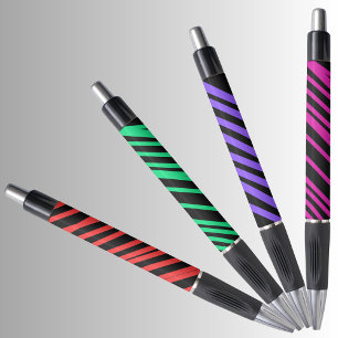 Stylo d'encre noire Motif coloré