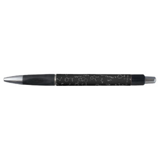 Stylo Diagramme de chimie motif blanc sur cravate noire