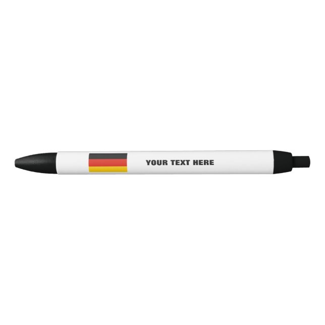 Stylo drapeau allemand avec texte promo personnali (Devant)
