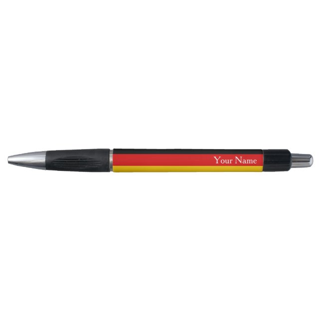 Stylo Drapeau de l'Allemagne Noir Rouge Or personnalisé  (Devant)