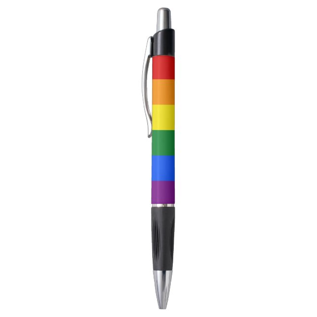 Stylo Drapeau Gay pride arc-en-ciel LGBT (Haut (Vertical))