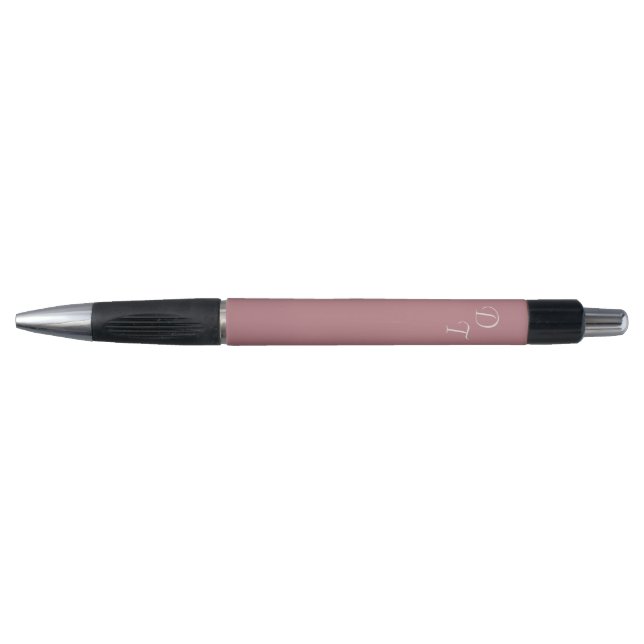 Stylo Dusty Rose - vos monogrammes (Devant)