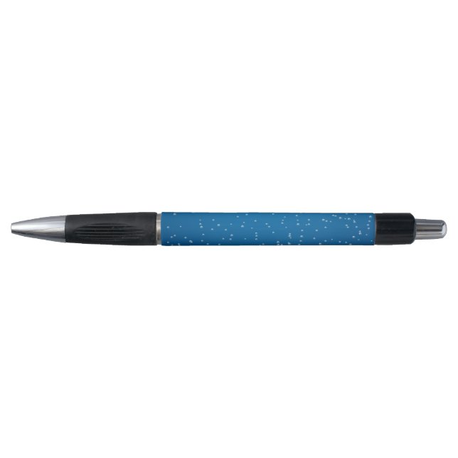 Stylo Eau Bleue Profonde Et Petites Bulles (Devant)