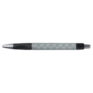 Stylo écossais, noir et blanc, tartan, élégant, classiqu
