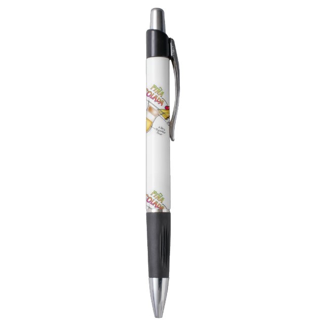STYLO ÉCRITURE PENS - PINA COLADA RECETTE COCKTAIL ART (Bas (Vertical))