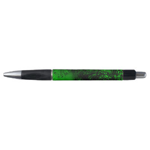 Stylo Effet de taches de peinture vert et noir