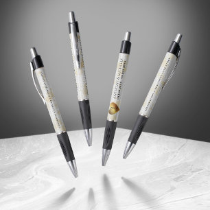 Stylo Élégant 3ème anniversaire de Mariage en cuir