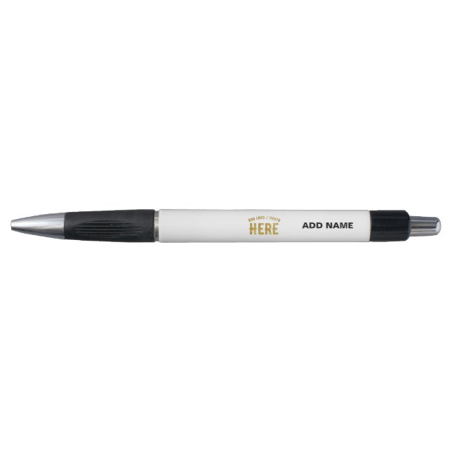 STYLO ÉLÉGANT BLANC PERSONNALISABLE MODERNE DE MARQUE VÉ (Devant)