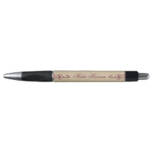 Elegant Floral Swirl Illustration Burgundy & gold