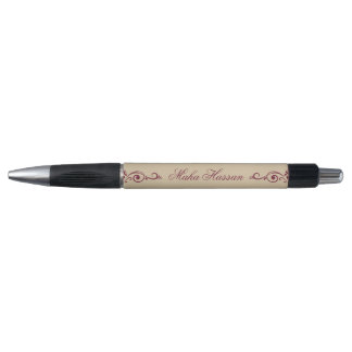 Stylo Elegant Floral Swirl Illustration Burgundy & gold