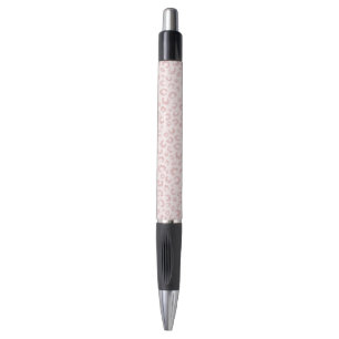 Stylo Élégant Rose Parties scintillant d'or Leopard Po