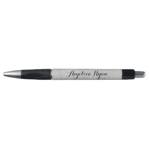 Stylo Elégante Parties scintillant Argent Faux Apparenc