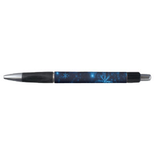 Stylo Emmy Bleu Profond Et Flèches De Neige Lumine