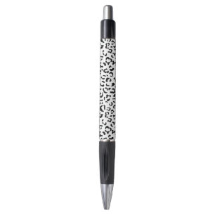 Stylo Empreinte de léopard, Zones Léopard, Noir Et Blanc