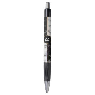 Stylo en marbre personnalisé Monogramme personnali