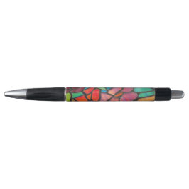 Stylo en verre floral de style classique
