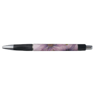 Stylo Encre d'alcool rose et violet Peint Fleur