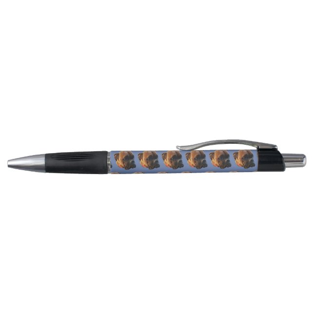 Stylo Encre photo de chien coquelicot sur mesure (Haut)