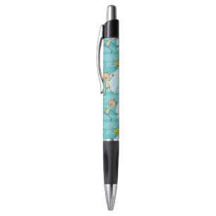 Stylo Enfants mignons jouant sur le motif de plage