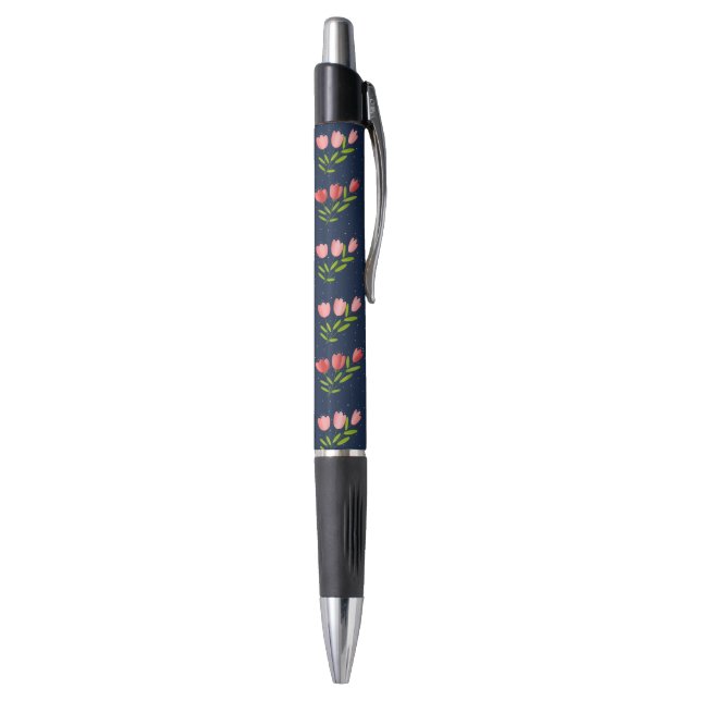 Stylo estampado de tulipanes (Bas (Vertical))