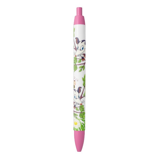 Stylo et stylo d'école Possum Floral Frog Chick (devant Vertical)