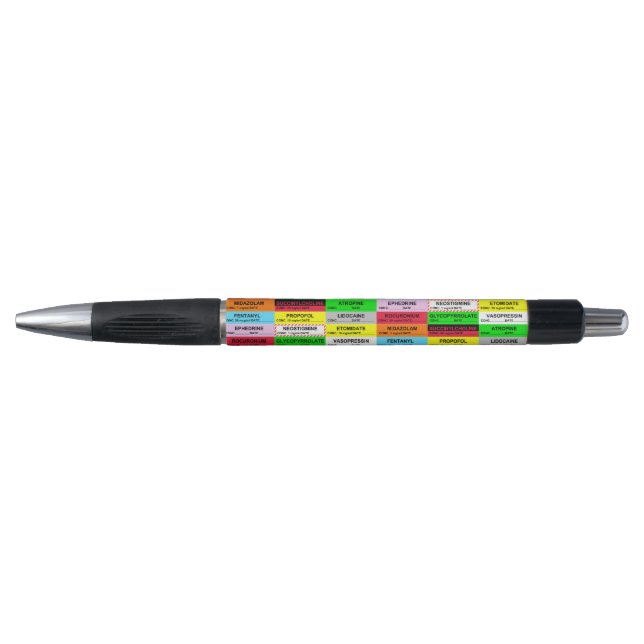 Stylo Étiquettes des médicaments d'anesthésie (Devant)