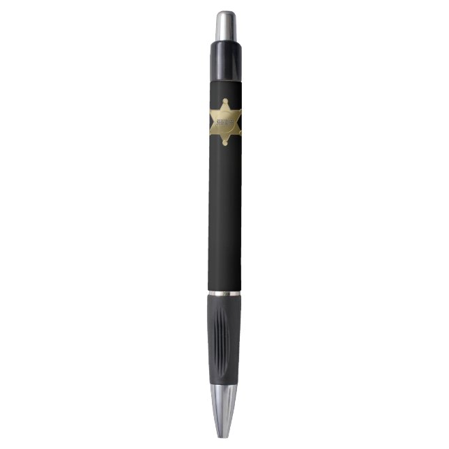 Stylo Étoile d'or du shérif (Devant (Vertical))