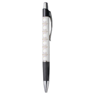 Stylo Étoile juive florale