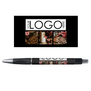 Stylo Event Planning 3 Photo Logo d'entreprise Noir