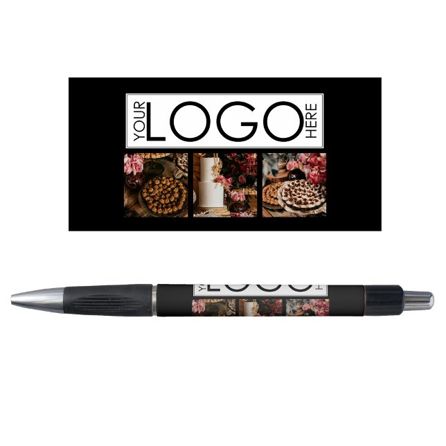 Stylo Event Planning 3 Photo Logo d'entreprise Noir (Event Planning 3 Photo Business Logo Black Pen)