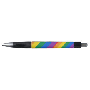 Stylo Fait avec fierté Arc-en-ciel Cœur Moderne Personna