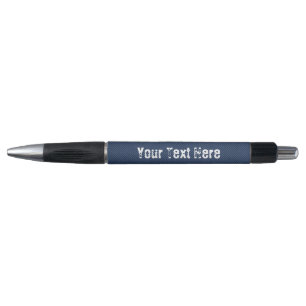 Stylo Faux Blue Jeans - Nom de texte personnalisé