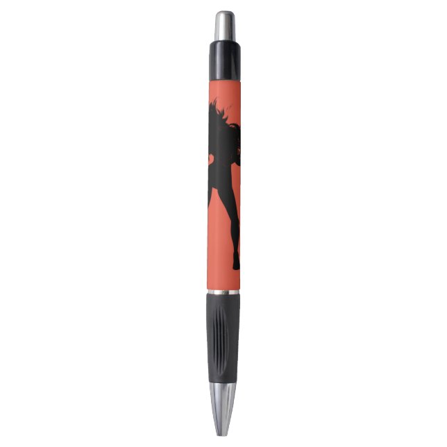 Stylo Femme Joueuse Saxophone - Choisir la couleur (Devant (Vertical))