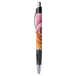Stylo Fermez-vous des pétales de rose colorés