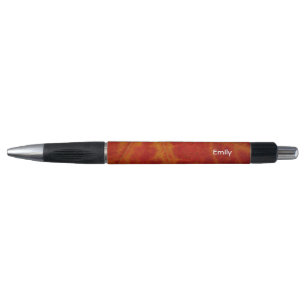 Stylo Feuille de Érable Rouge Photographie de Nature Abs