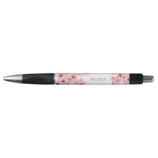 Stylo Fleurs de cerisier à l'aquarelle floral rose