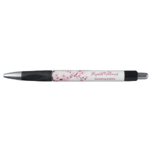 Stylo Fleurs de cerisier rose blanc Entreprise