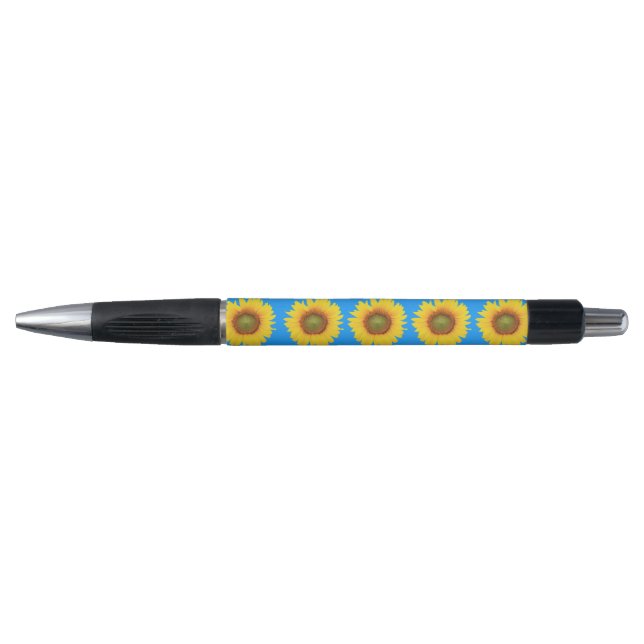 Stylo Fleurs de soleil brillantes (Devant)