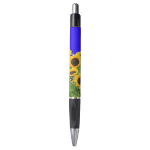 Stylo Fleurs de soleil - Liberté Ukraine Paix drapeau uk