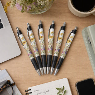 Stylo Fleurs sauvages Botanique Floral Tournesol Bureau