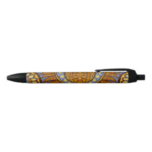 Stylo Floral bleu ciel Ankara d'Afrique