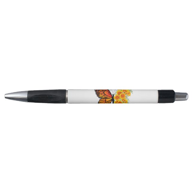Stylo Flower Butterfly with Yellow California Poppy (Devant)