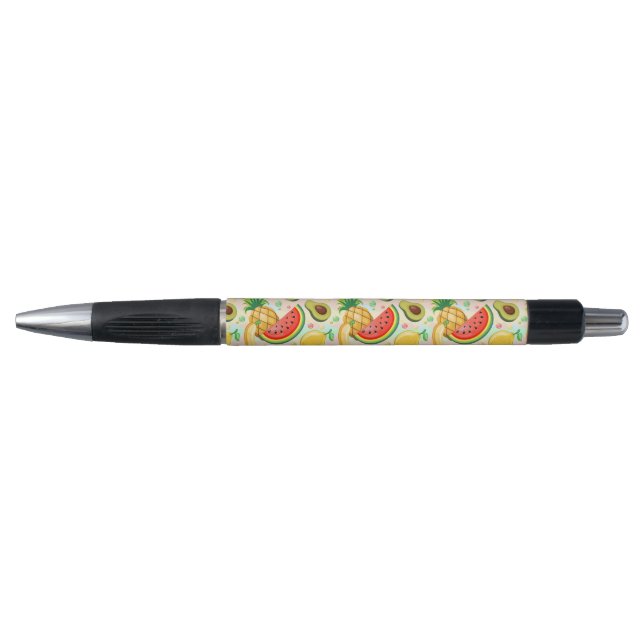 Stylo Fruits d'été frais Motif (Devant)