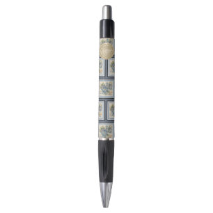 Stylo G Bureau de création Fleur bleue