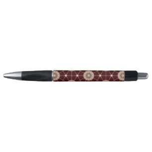 Stylo géométrique dans les tons chauds de la Terre