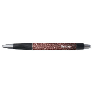 Stylo Glam Brown Red Parties scintillant scintille Perso