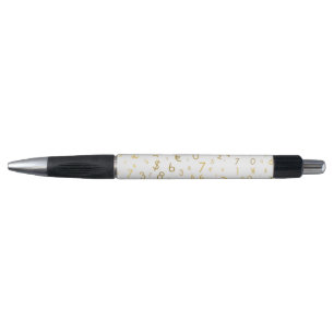 Stylo Gold Luxury Numéros & Devise Symboles Motif